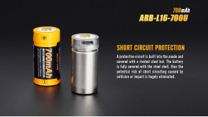 Fenix 16340 - 700mAh - Acumulator cu Micro-USB - ARB-L 16-700U