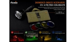 Fenix AOF-18 – Set filtre multicolore pentru HT18R – Filtre roșu, albastru, verde și galben