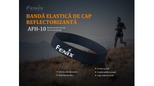 Fenix AFH-10 - Bandă elastică de cap reflectorizantă - pentru activități sportive - Albastru