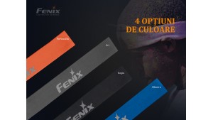 Fenix AFH-10 - Bandă elastică de cap reflectorizantă - pentru activități sportive - Albastru