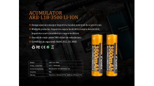Fenix ARE-X11 - Kit de încărcare 18650 - acumulator de 3500mAh inclus