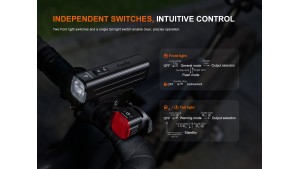 Fenix BC28R - Lanternă bicicletă Combo - 2500 Lumeni - 180 Metri Fenix BC28R - Lanternă bicicletă Combo - 2500 Lumeni - 180 Metri