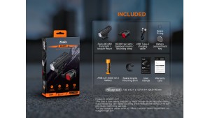Fenix BC28R - Lanternă bicicletă Combo - 2500 Lumeni - 180 Metri Fenix BC28R - Lanternă bicicletă Combo - 2500 Lumeni - 180 Metri