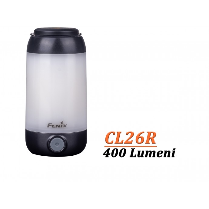 FENIX CL26R - Lanternă camping - 400 Lumeni - 25 metri - Negru