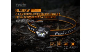 Fenix HL18RW - Lanternă frontală - 500 Lumeni - 85 Metri - Negru
