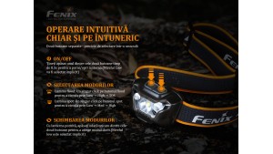 Fenix HL18RW - Lanternă frontală - 500 Lumeni - 85 Metri - Negru