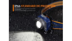 Fenix HL40R - Lanternă Frontală Reîncărcabilă - 600 Lumeni - 147 Metri - Gri