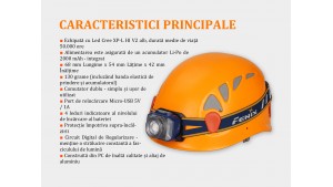 Fenix HL40R - Lanternă Frontală Reîncărcabilă - 600 Lumeni - 147 Metri - Gri