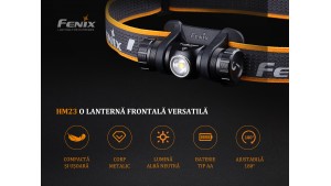 Fenix HM23 - Lanternă frontală - 240 Lumeni - 53 Metri