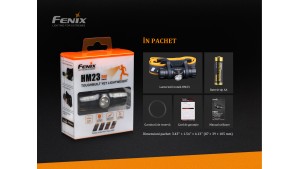 Fenix HM23 - Lanternă frontală - 240 Lumeni - 53 Metri