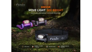 Fenix HM55R - Lanternă frontală - 1200 Lumeni - 175 Metri - Dark Purple