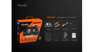 Fenix HM65R - Lanternă frontală - 1400 Lumeni - 163 Metri Fenix HM65R - Lanternă frontală - 1400 Lumeni - 163 Metri