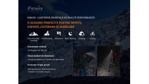 Fenix HM65R - Lanternă frontală - 1400 Lumeni - 163 Metri Fenix HM65R - Lanternă frontală - 1400 Lumeni - 163 Metri