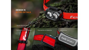 Fenix HP12R-T - Lanternă frontală - 1300 Lumeni - 200 Metri - Red