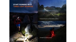 Fenix HP12R-T - Lanternă frontală - 1300 Lumeni - 200 Metri - Red