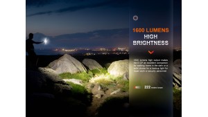 Fenix E-CP - Lanternă EDC & Power-bank - 1600 Lumeni - 222 Metri - Negru