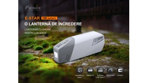 Fenix E-STAR - Lanternă cu dinam - 100 Lumeni - 40 Metri