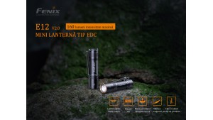 Fenix E12 V2.0 - Lanternă EDC - 160 Lumeni - 68 Metri