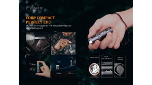Fenix E12 V2.0 - Lanternă EDC - 160 Lumeni - 68 Metri