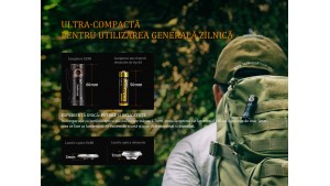 Fenix E18R - Lanternă EDC - 750 Lumeni - 136 Metri