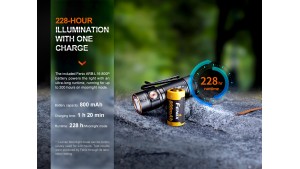 Fenix E18R V2.0 - Lanternă EDC - 1200 Lumeni - 146 Metri - Black