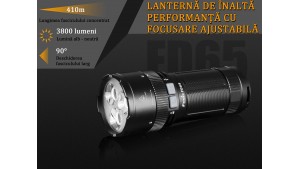 Fenix FD65 - Lanterna - 3800 Lumeni - 410 Metri Fenix FD65 - Lanterna - 3800 Lumeni - 410 Metri