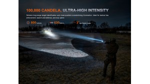 Fenix GL30R - Lanternă Tactică pentru Vânătoare - 800 Lumeni - 630 Metri