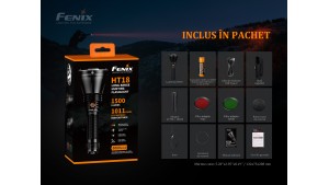 Fenix HT18 - Lanternă vânătoare - 1500 Lumeni - 925 Metri