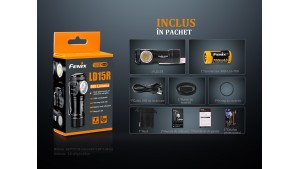 Fenix LD15R - Lanternă Reîncărcabilă - 500 Lumeni - 85 Metri
