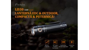 Fenix LD30 - Lanternă EDC - 1600 Lumeni - 205 Metri - Ediție 2019