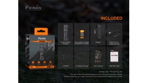 Fenix PD25R - Lanternă Reîncărcabilă - 800 Lumeni - 250 Metri - Black