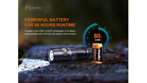 Fenix PD25R - Lanternă Reîncărcabilă - 800 Lumeni - 250 Metri - Black