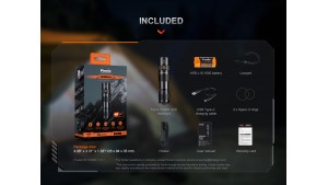 Fenix PD26R ACE - Lanternă Reîncărcabilă - 1300 Lumeni - 354 Metri