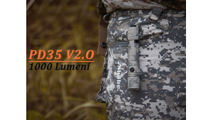 Fenix PD35 V2.0 - Lanternă Tactică Digital Camo - 1000 Lumeni - 250 Metri