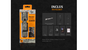 Fenix PD35 V2.0 - Lanternă Tactică Digital Camo - 1000 Lumeni - 250 Metri