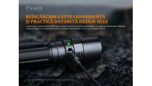 Fenix PD40R V2.0 - Lanternă Tactică Reîncărcabilă - 3000 Lumeni - 405 Metri
