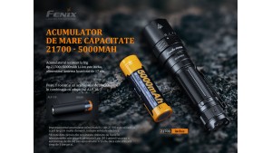 Fenix PD40R V2.0 - Lanternă Tactică Reîncărcabilă - 3000 Lumeni - 405 Metri