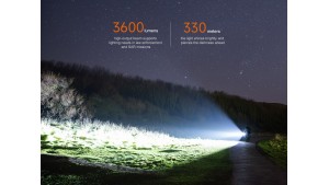 Fenix TK17 - Lanternă Tactică - 3600 Lumeni - 330 Metri - Black