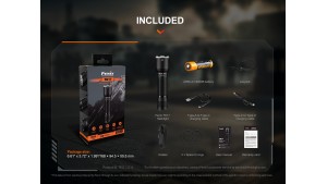 Fenix TK17 - Lanternă Tactică - 3600 Lumeni - 330 Metri - Black
