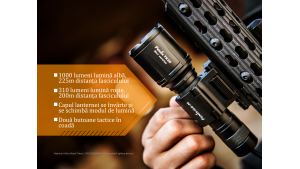 Fenix TK25 - Versiune Red - Lanternă Tactică - 1000 Lumeni - 225 Metri