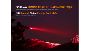 Fenix TK25 - Versiune Red - Lanternă Tactică - 1000 Lumeni - 225 Metri