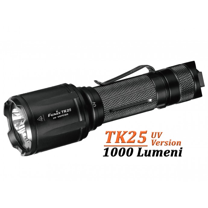 Fenix TK25 - Versiune UV - Lanternă Tactică - 1000 Lumeni - 225 Metri
