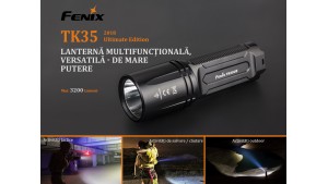 Fenix TK35 UE - XHP 70 - Ediție 2018 - Lanternă Tactică - 3200 Lumeni - 300 Metri