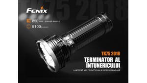 Fenix TK75 -  Ediție 2018 - Lanternă Tactică - 5100 Lumeni - 850 Metri