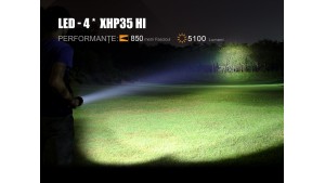 Fenix TK75 -  Ediție 2018 - Lanternă Tactică - 5100 Lumeni - 850 Metri