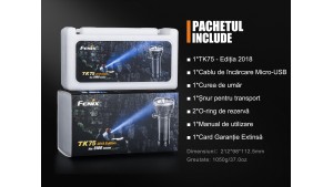 Fenix TK75 -  Ediție 2018 - Lanternă Tactică - 5100 Lumeni - 850 Metri