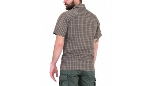 Cămașă cu mânecă scurtă în carouri - Scout - Khaki - L