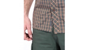 Cămașă cu mânecă scurtă în carouri - Scout - Khaki - L