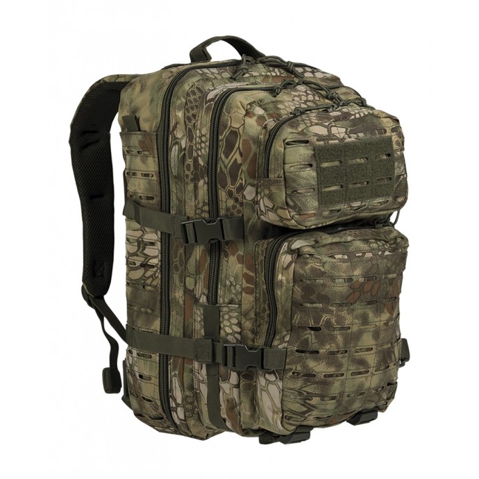 Mil-Tec Rucsac de asalt - Laser cut - Mandra Woodland - Large - 36 litri