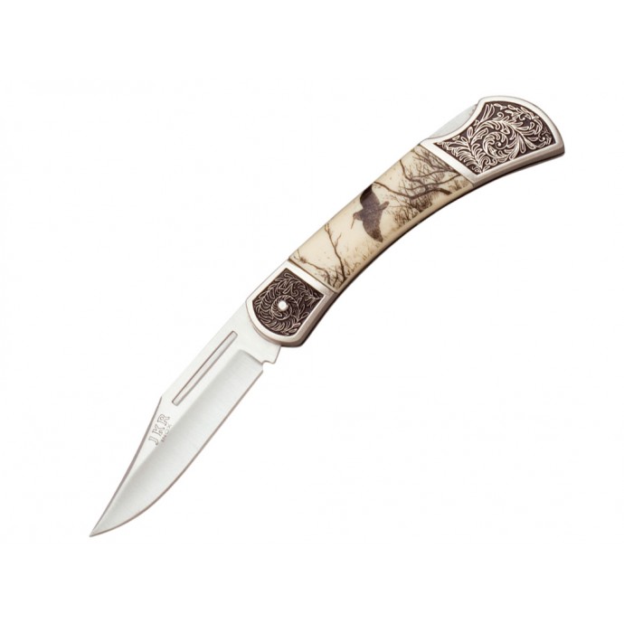 JKR - Briceag de vânătoare - Gravat sitar - 8 CM